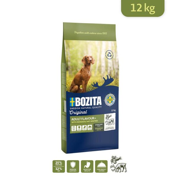 Bozita Original Adult Flavour Plus with Reindeer - Wheat-Free-Alifant Food Supplier