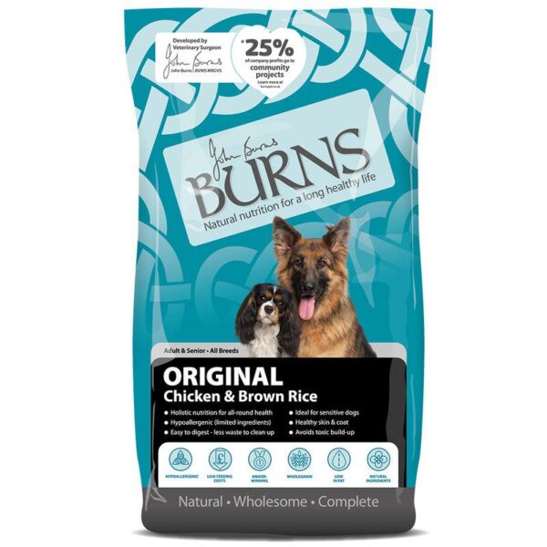 Burns Adult & Senior Original Chicken & Brown Rice - Alifant food supplier