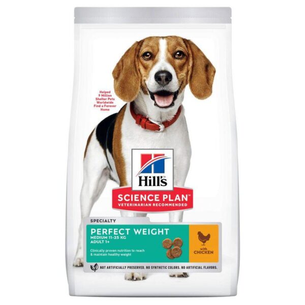 Hill's Science Plan Adult 1-6 Perfect Weight Medium with Chicken-Alifant Food Supply