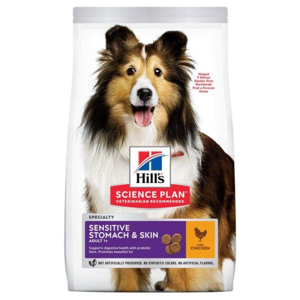 Hill's Science Plan Adult 1+ Sensitive Stomach & Skin Medium with Chicken-Alifant Food Supplier