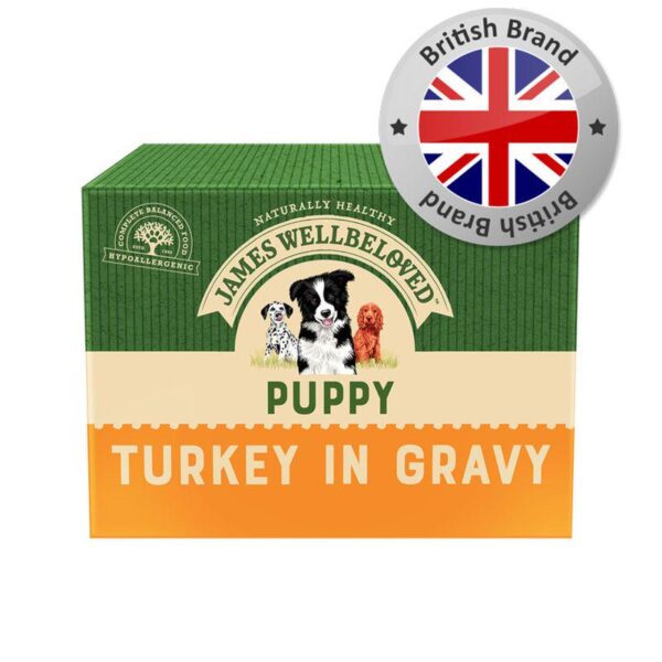 James Wellbeloved Puppy & Junior Hypoallergenic Pouches - Turkey with Rice-Alifant Food Supply