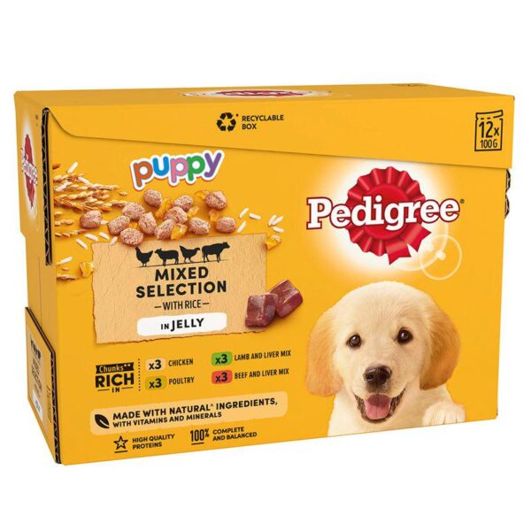 Pedigree Puppy Pouches Mixed Pack in Jelly-Alifant Food Supply