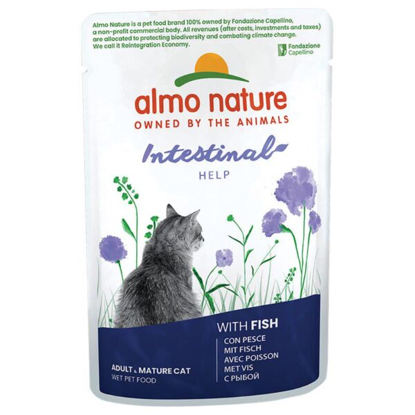 Almo Nature Holistic Intestinal Help Pouches for Cats 70g-Alifant Food Supplier