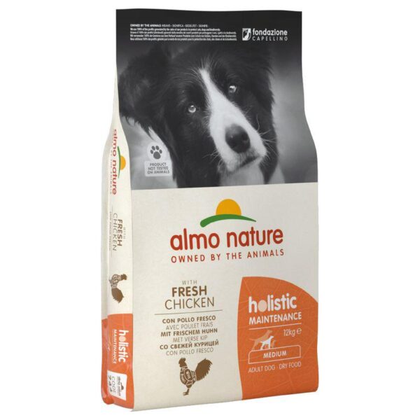 Almo Nature Holistic Medium Adult Chicken & Rice Kibble for Dogs-Alifant Food Supply