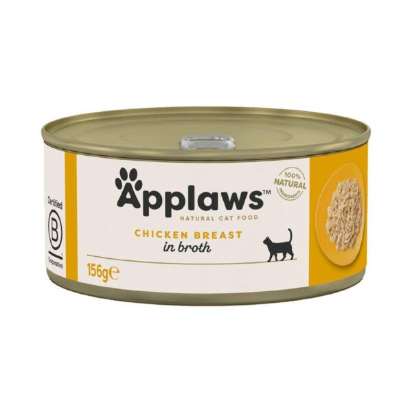 Applaws Adult Cat Cans Chicken in Broth 156g-Alfant food supplier