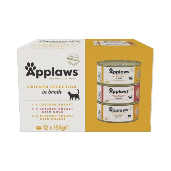 Applaws Adult Mixed Pack Cat Cans in Broth 12 x 156g-Alifant food Supply