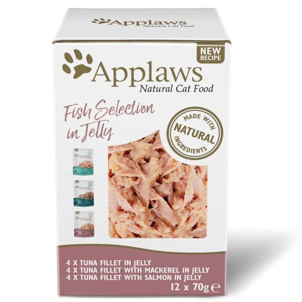 Applaws Adult Mixed Pack Cat Pouches in Jelly 70g-Alifant supplier