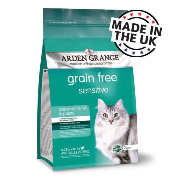 Arden Grange Sensitive Ocean White Fish & Potato - Adult Cat-Alifant Food Supplier
