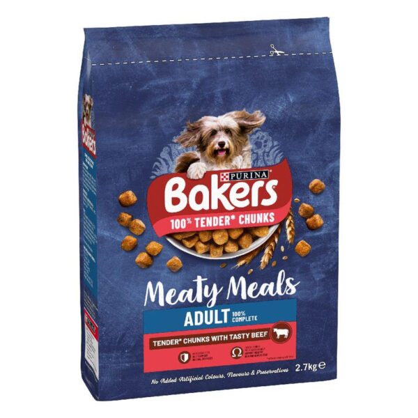 Bakers Adult Meaty Meals Tender Chunks with Tasty Beef-Alifant Food Supply