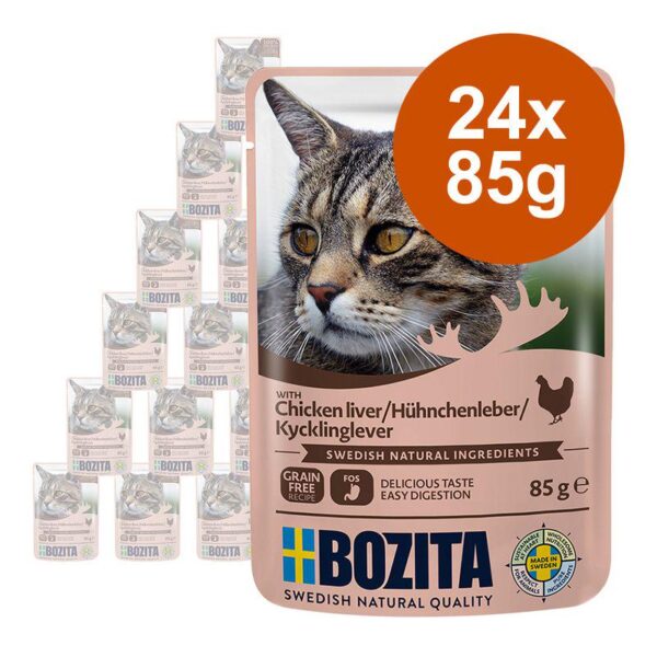 Bozita Chunks in Jelly Pouches 24 x 85g-Alifant Food Supply