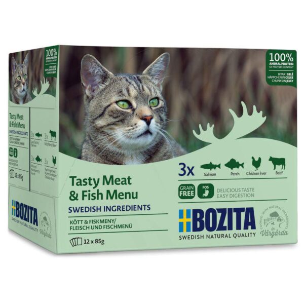 Bozita Chunks in Jelly Pouches 12 x 85g-Alifant Food Supply