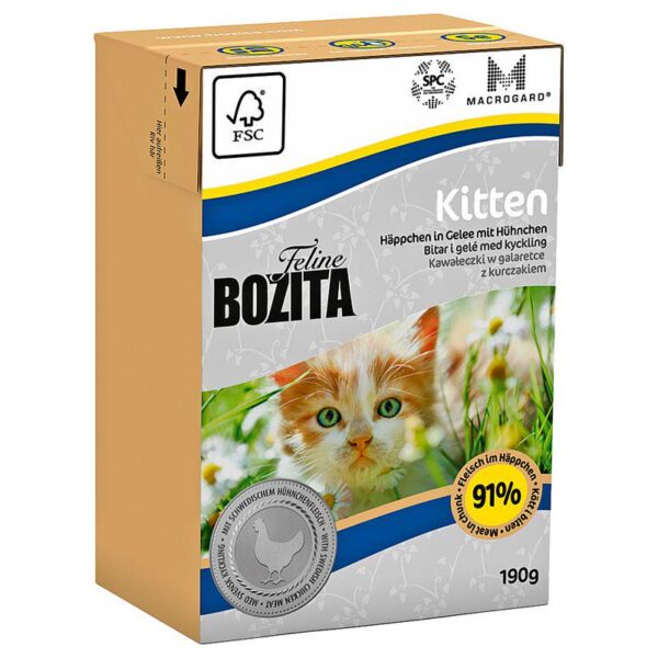 Bozita Feline Tetra Pak Package Kitten 190g-Alifant food supplier