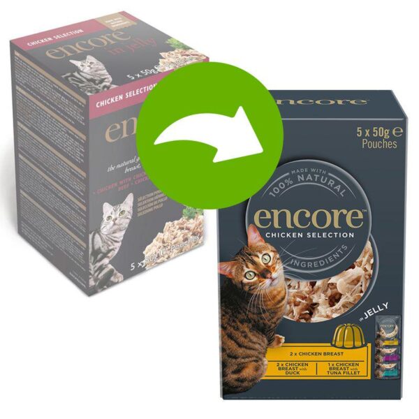 Encore Cat Jelly Pouch Multipack 5 x 50g-Alifant Food Supplier