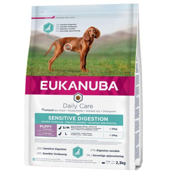 Eukanuba Daily Care Puppy Sensitive Digestion with Chicken & Turkey-Alifant Food Supplier