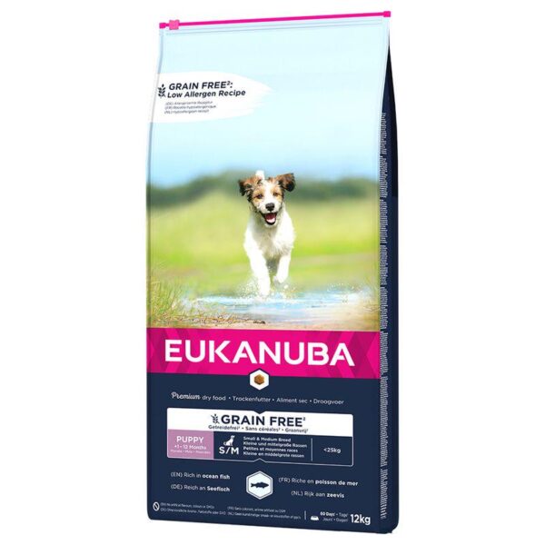 Eukanuba Grain-Free Small & Medium Breed Puppy with Ocean Fish-Alifant Food Supplier
