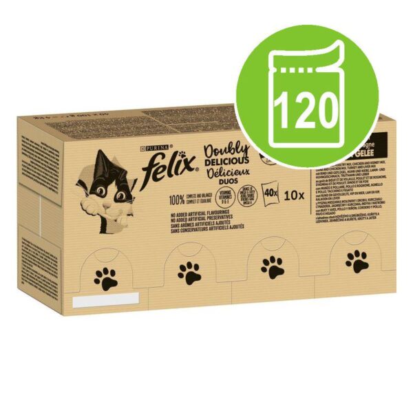 Felix As Good As It Looks - Doubly Delicious Mega Pack 120 x 100g-Alifant Food Supply