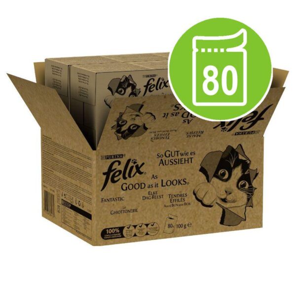 Felix As Good As It Looks Jumbo Pack 80 x 100g-Alifant Food Supply