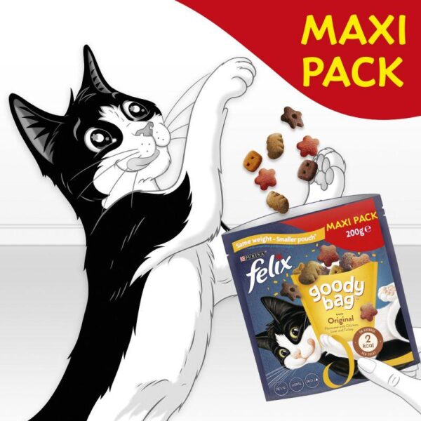 Felix Goody Bag Cat Treats Maxi Pack 200g-Alifant Food Suuplier