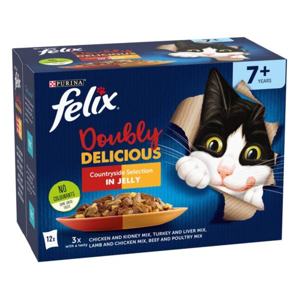 Felix Senior As Good As It Looks - Doubly Delicious 12 x 100g-Alifant Food Supply