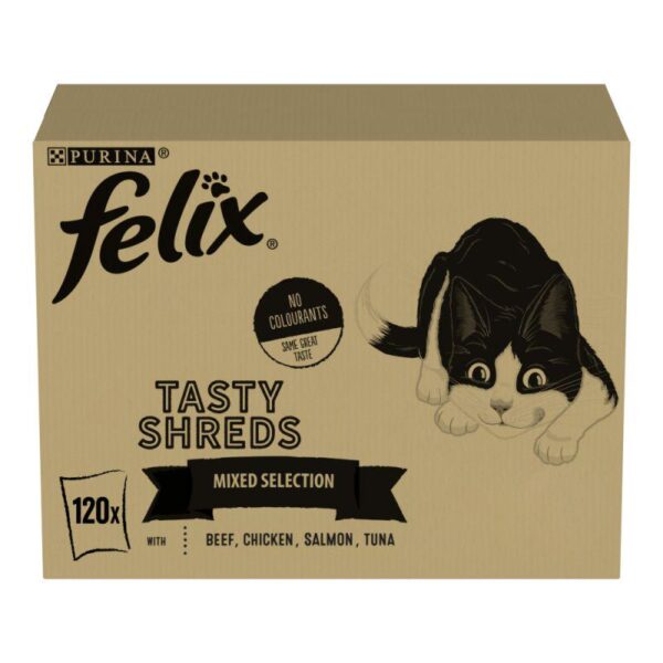 Felix Tasty Shreds Mega Pack 120 x 80g-Alifant Food Supply