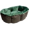 Ferplast Green Velvet Sofa Cover for Siesta Deluxe Dog Basket-Alifant Food Supplier