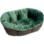 Ferplast Green Velvet Sofa Cover for Siesta Deluxe Dog Basket-Alifant Food Supplier