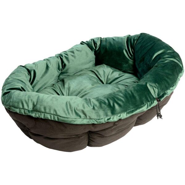 Ferplast Green Velvet Sofa Cover for Siesta Deluxe Dog Basket-Alifant Food Supplier