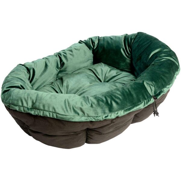 Ferplast Green Velvet Sofa Cover for Siesta Deluxe Dog Basket-Alifant Food Supplier