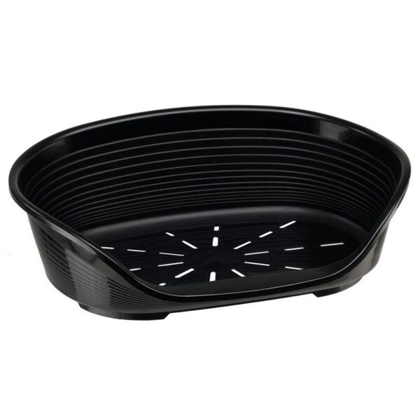 Ferplast Siesta Deluxe Dog Basket - Black-Alifant Food Supply