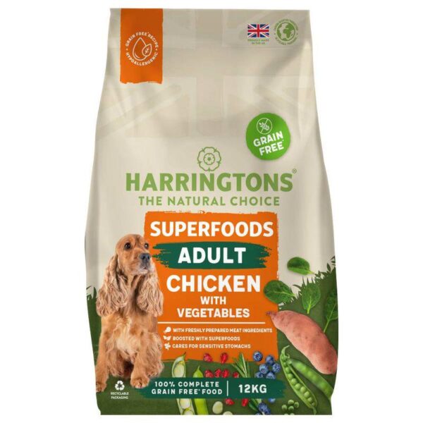 Harringtons Adult Grain Free with Superfoods Dry Dog Food - Chicken-Alifant Food Supplier