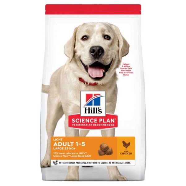 Hill's Science Plan Adult 1-5 Light Large Breed with Chicken-Alifant Food Supply
