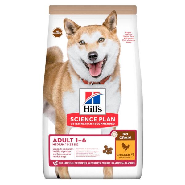 Hill's Science Plan Adult 1-6 No Grain Medium with Chicken-Alifant Food Supplier