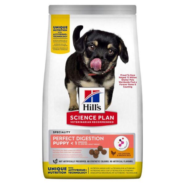 Hill’s Science Plan Puppy Medium Perfect Digestion with Chicken-Alifant Food Supply