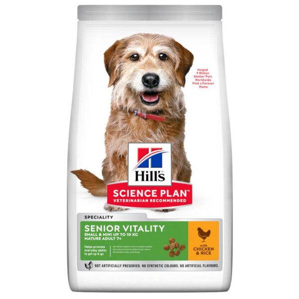 Hill's Science Plan Mature Adult Senior Vitality 7+ Small & Mini with Chicken-Alifant Food Supply