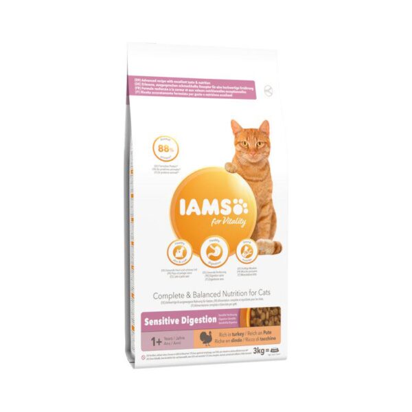 IAMS for Vitality Adult & Senior Sensitive Digestion Turkey-Alifant Food Supply