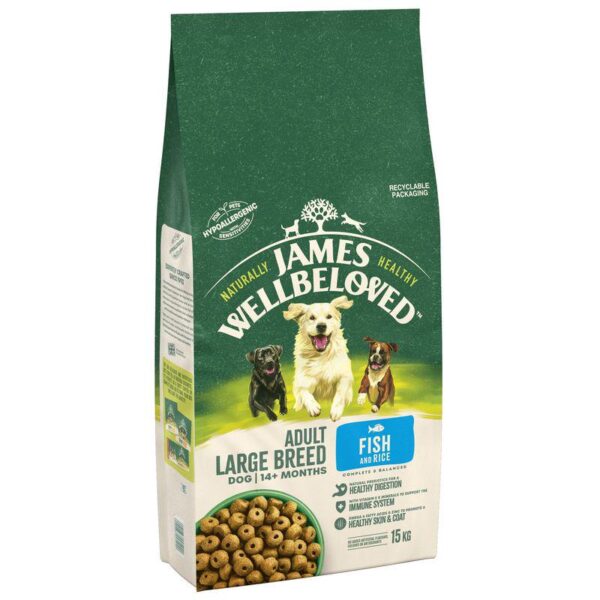 James Wellbeloved Adult Hypoallergenic Large Breed - Fish and Rice-Alifant Food Supply