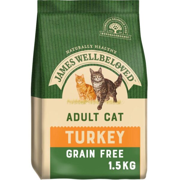 James Wellbeloved Adult Cat Hypoallergenic Grain Free - Turkey-Alifant Food Supplier