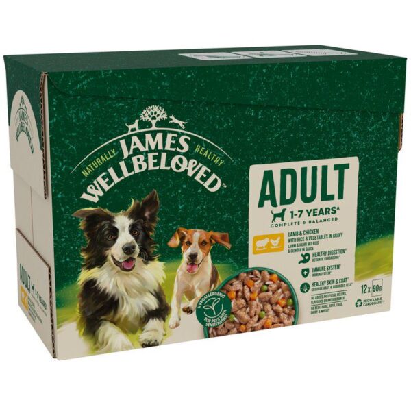 James Wellbeloved Adult Hypoallergenic Pouches - Lamb in Gravy-Alifant Food Supply