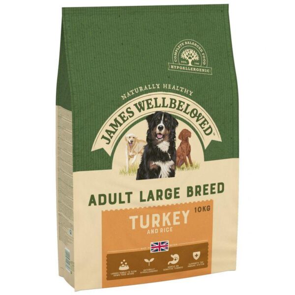 James Wellbeloved Adult Hypoallergenic Large Breed - Turkey & Rice-Alifant Food Supplier