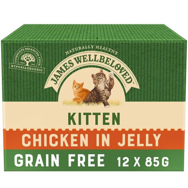 James Wellbeloved Kitten Hypoallergenic Pouches - Chicken in Jelly-Alifant Food Supply