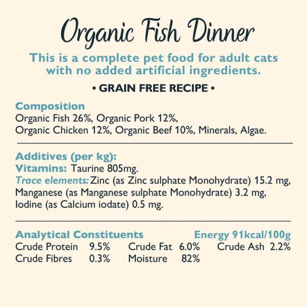 Lily's Kitchen Organic Fish Dinner for Cats-Alifant Food Supplier