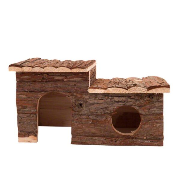 Log Cabin with Roof Terrace for Small Pets-Alifant Food Supply