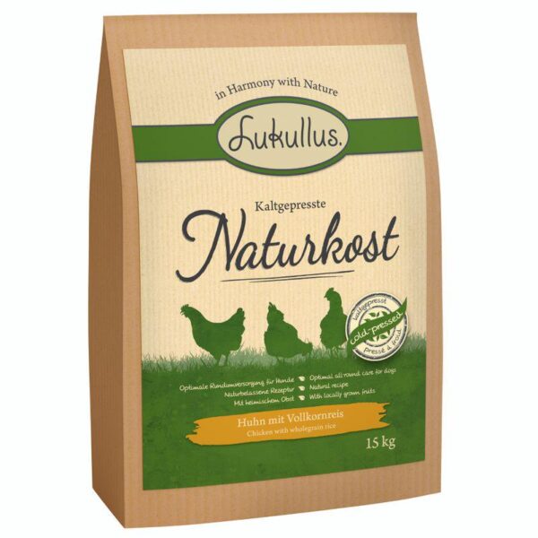 Lukullus Cold-Pressed Naturkost Chicken & Wholegrain Rice-Alifant Food Supply