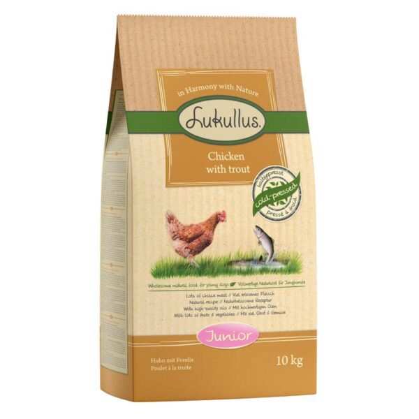 Lukullus Junior Cold-Pressed Chicken with Trout-Alifant Food Supplier
