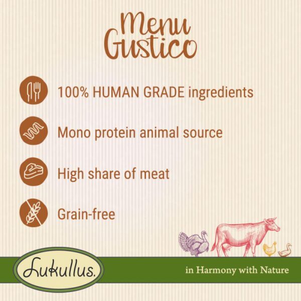 Lukullus Menu Gustico Duck - Grain-free-Alifant Food Supplier