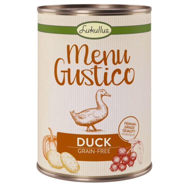 Lukullus Menu Gustico Duck - Grain-free-Alifant Food Supplier