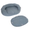 Oval Memory Foam Dog Bed - Grey-Alifant Food Supplier