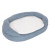 Oval Memory Foam Dog Bed - Grey-Alifant Food Supplier