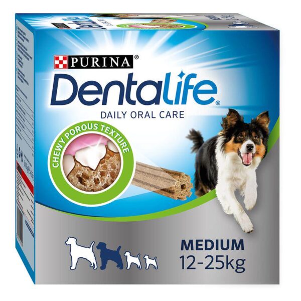 PURINA Dentalife Daily Dental Care Snacks for Medium Breed Dogs (12-25kg)-Alifant Food Supply