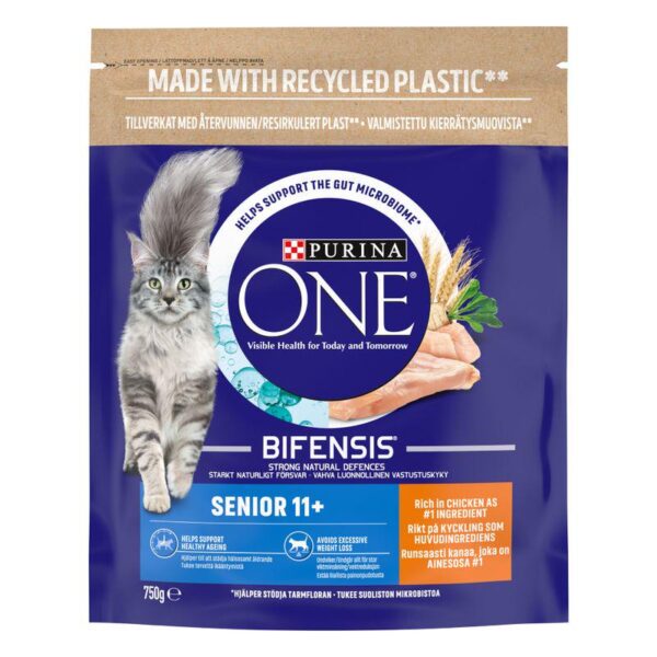 PURINA ONE Senior 11+ Chicken & Whole Grains Dry Cat Food-Alifant Food Supplier